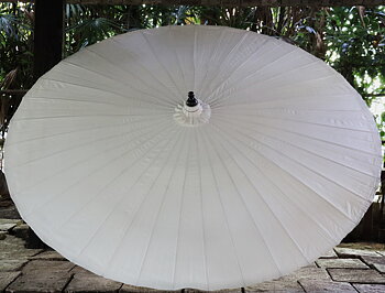 Bambuparasoll vitt diameter 230 cm 