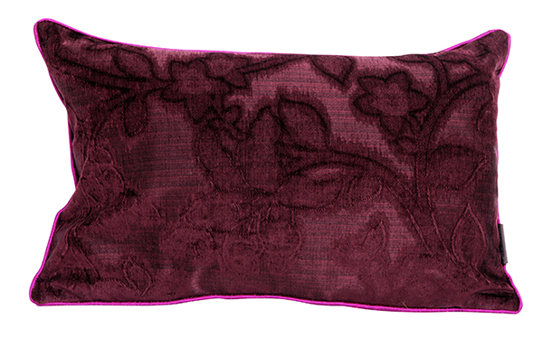 Kudde Jaquardvävd sammet/Lin Wine 30X50  