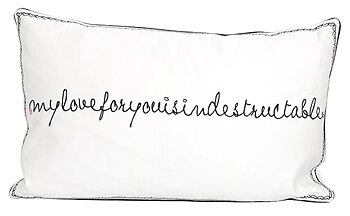 Kudde Indestructable Love Svart 30X50