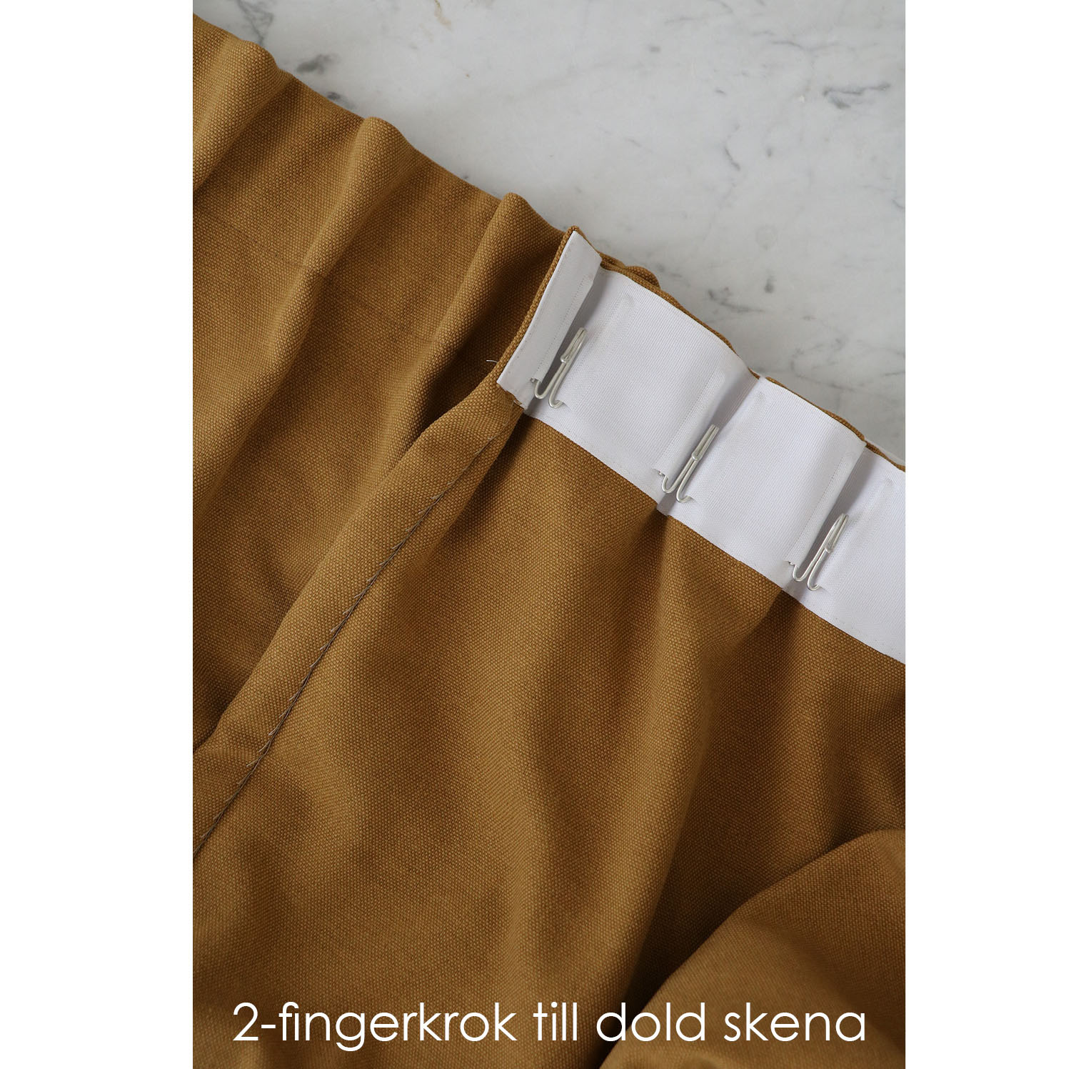 Tillbehör 2-fingerkrok till gardiner, 10-pack - 2