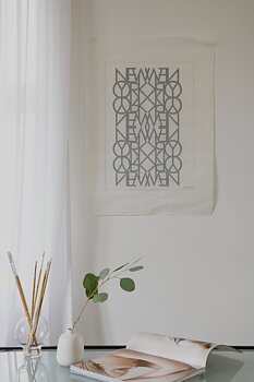 Handtryckt Poster New York Peace Grå 50x70 cm