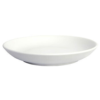 Tallrik med hög kant 22 cm PURE White