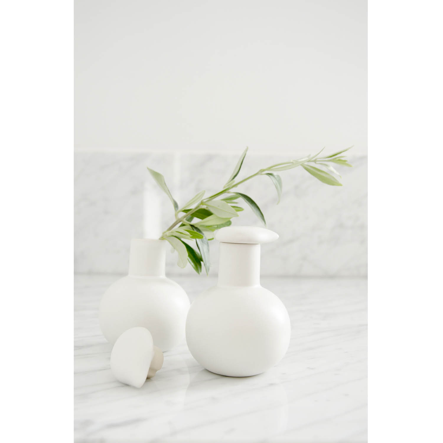 Flaska med låsbart lock PURE White - 4