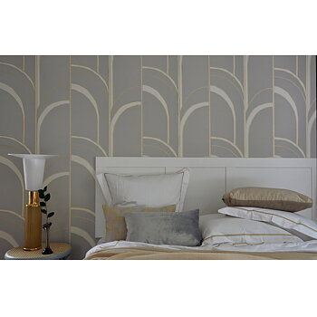 Tapet Arches Grey