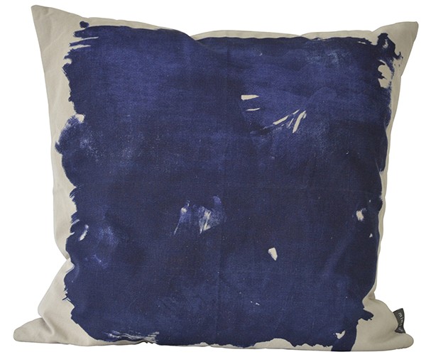 Kudde Paint Denimblå 50X50
