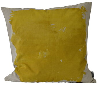 Kudde Paint Senapsgul 50X50