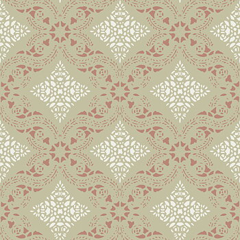 Dahlströmska Gården, Beige/Röd - 686-04
