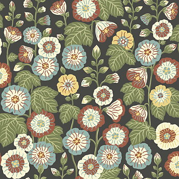 Happy Hollyhocks - 9173