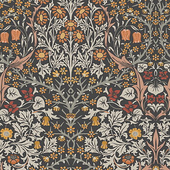 Blackthorn Charcoal & Burnt Orange - 124250