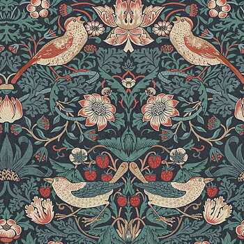 Strawberry Thief Deep Blue - 124231