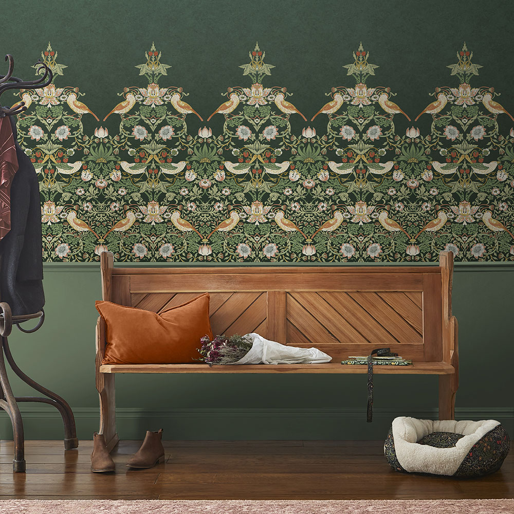 Strawberry Thief Green Mural - 125310 - 2