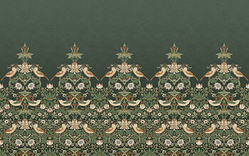 Strawberry Thief Green Mural - 125310