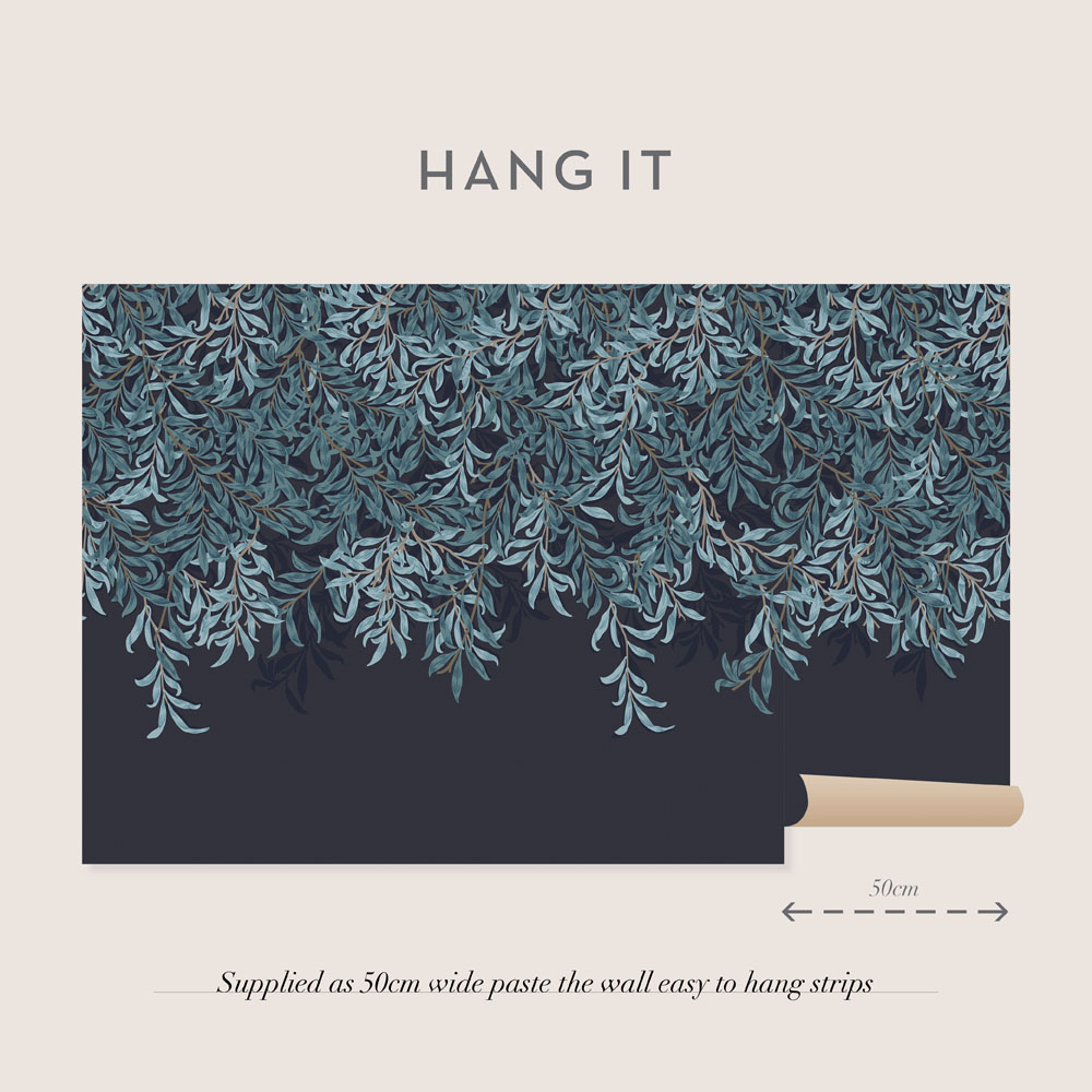 Willow Bough Navy Mural - 125382 - 3