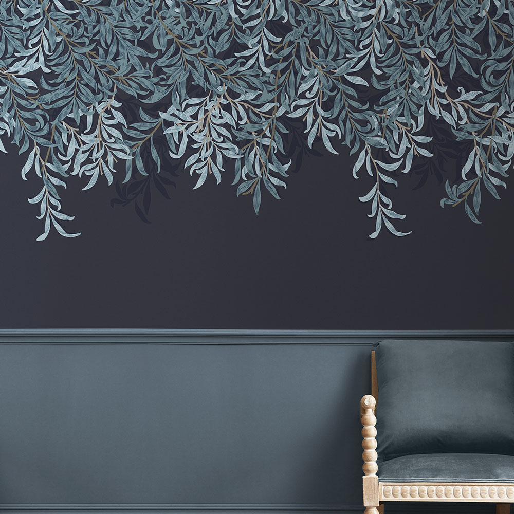 Willow Bough Navy Mural - 125382 - 2
