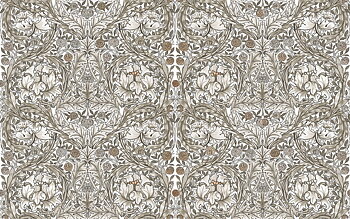 African Marigold Neutral Mural - 125409