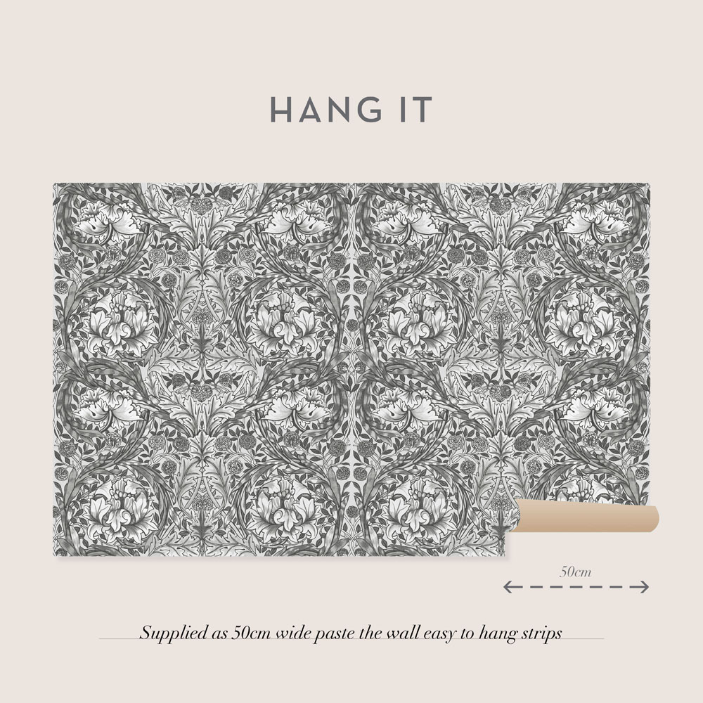 African Marigold Grey Mural - 125427 - 3