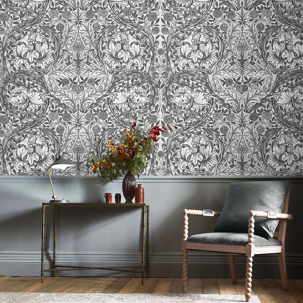 African Marigold Grey Mural - 125427 - 2