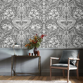 African Marigold Grey Mural - 125427