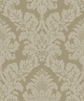 Charnay Damask (Metallic Champagne & Glitter) - Självhäftande Tapet - NW56305