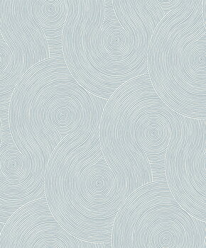 Swirl Geo (Light Blue) - Självhäftande Tapet - NW56702