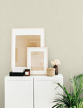 Swirl Geo (Light Beige) - Självhäftande Tapet - NW56705
