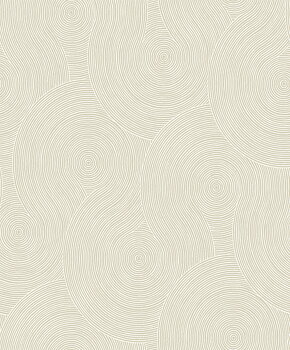 Swirl Geo (Light Beige) - Självhäftande Tapet - NW56705