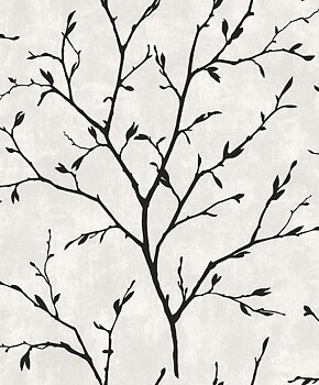 Tree Silhouette (Contrast) - Självhäftande Tapet - NW57400