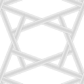Crossroads Geo (Metallic Silver) - Självhäftande Tapet - NW44305