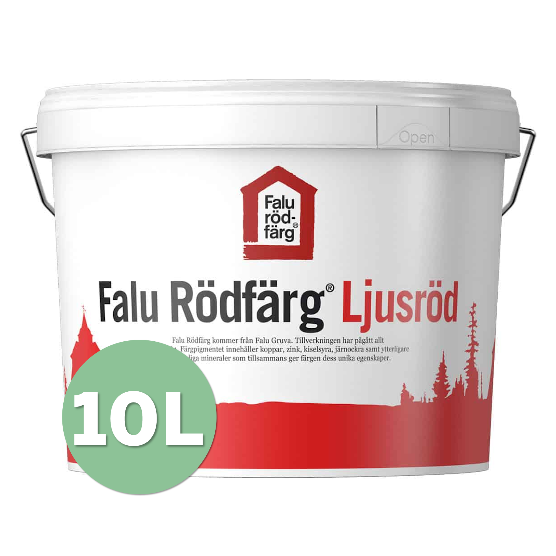 Falu Rödfärg Original Ljusröd 10L