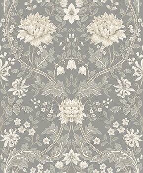 Honeysuckle Trail (Daydream Grey) - Självhäftande Tapet - NW44608