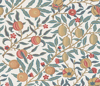 Pomegranate (Moonstone Blue & Light Ochre) - Självhäftande Tapet - NW48004