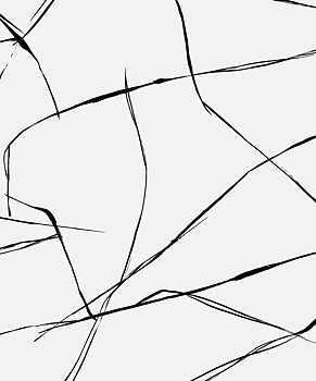 Inkwork Abstract (Ebony & Eggshell) - Självhäftande Tapet - NW53200