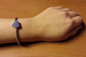 Charm Bracelet ''Artemis' + Heart-Shaped Charm with Your Text