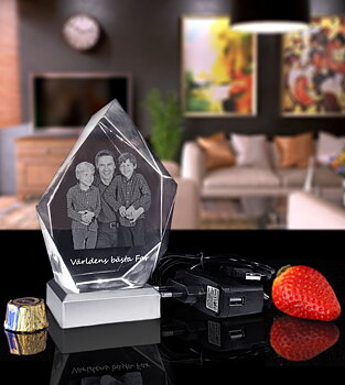 Father's Day Gift Package Medium With 3D Crystal