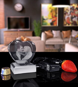 Valentine's day Package Small With 3D Crystal