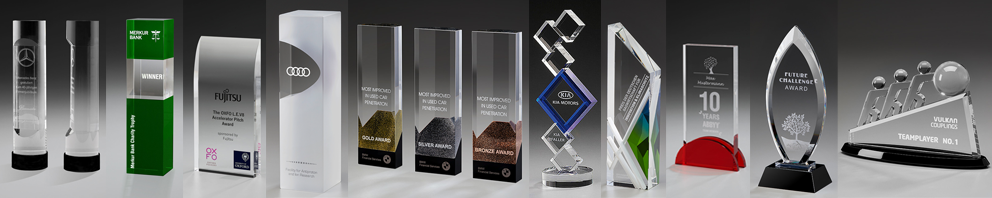 Crystal Trophies, Gifts and Awards (Minimum Order Quantity 3 pieces)