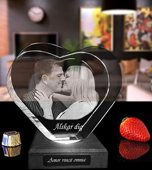 Valentine's Day Package Large With 3D Crystal.