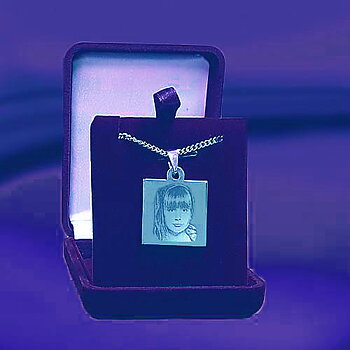 Tag Square 25x25x2mm Silver