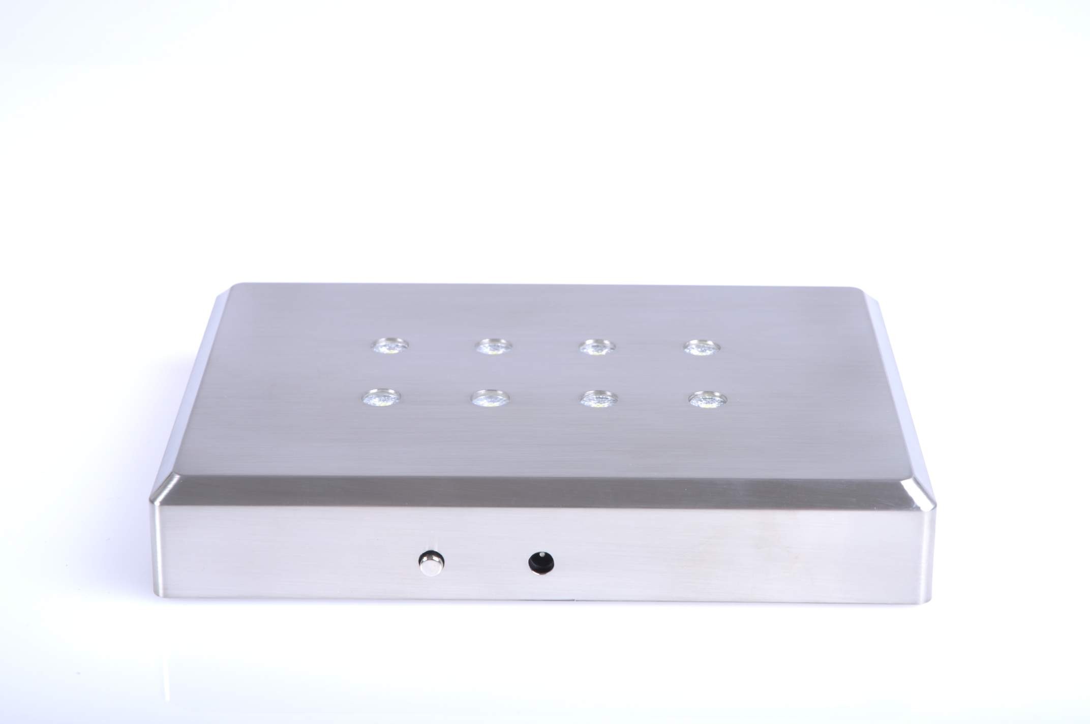 Belysning "Brushed Steel Finish" 143x103x23 mm