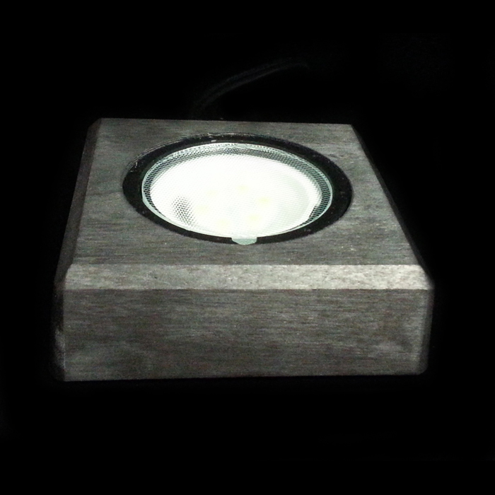 Lighting wooden, replaceable LED, 90x90 mm 
