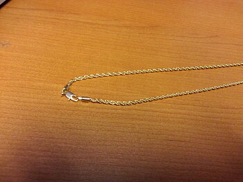 Rope Chain Gold Plated 2,5x510mm