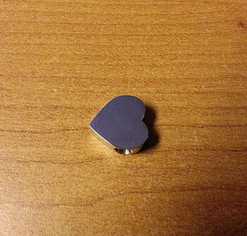 Heart-Shaped Charm with Your Text (for "Artemis" & "Alessa")