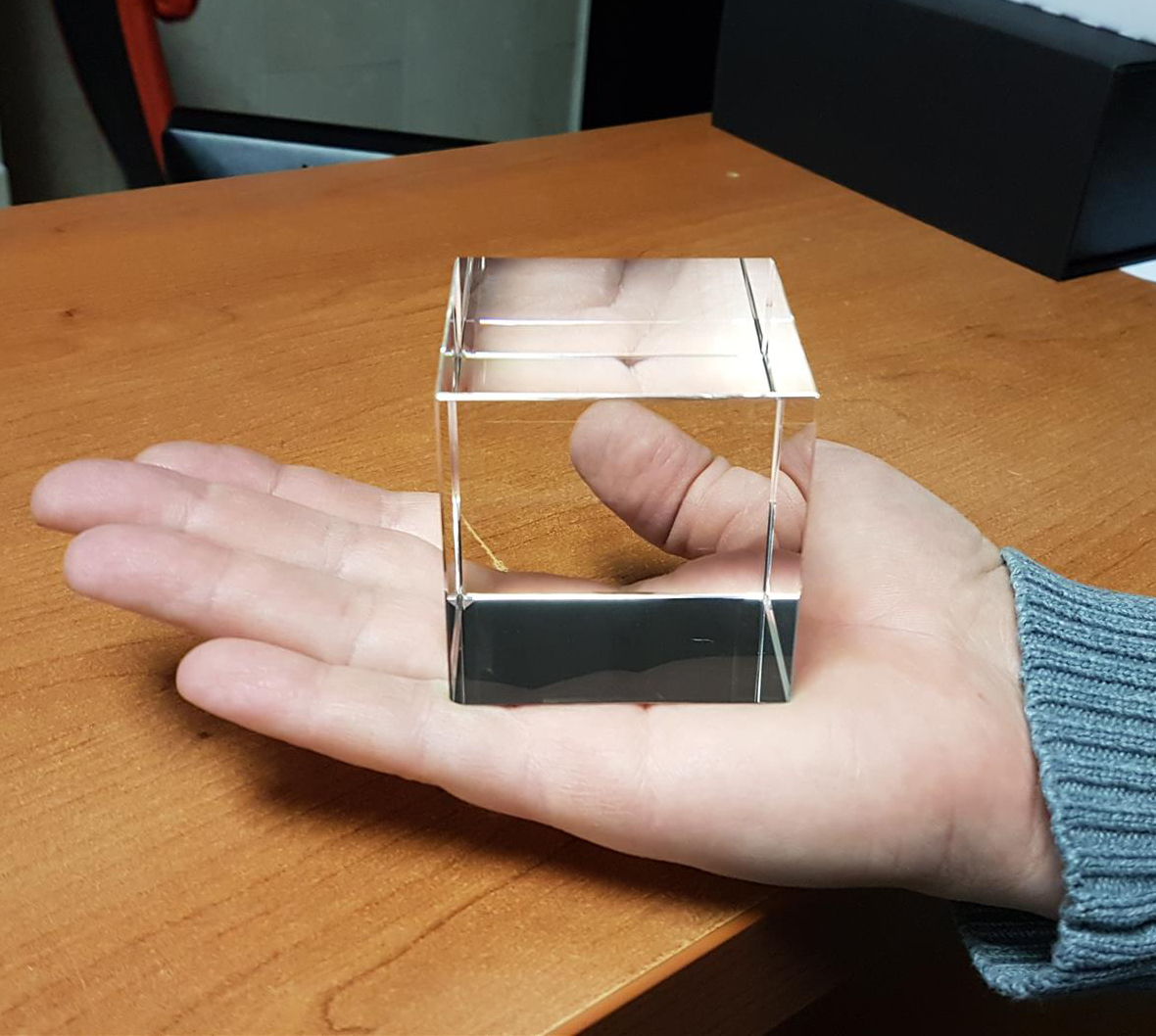3D kristall kub 60x60x60mm - 2