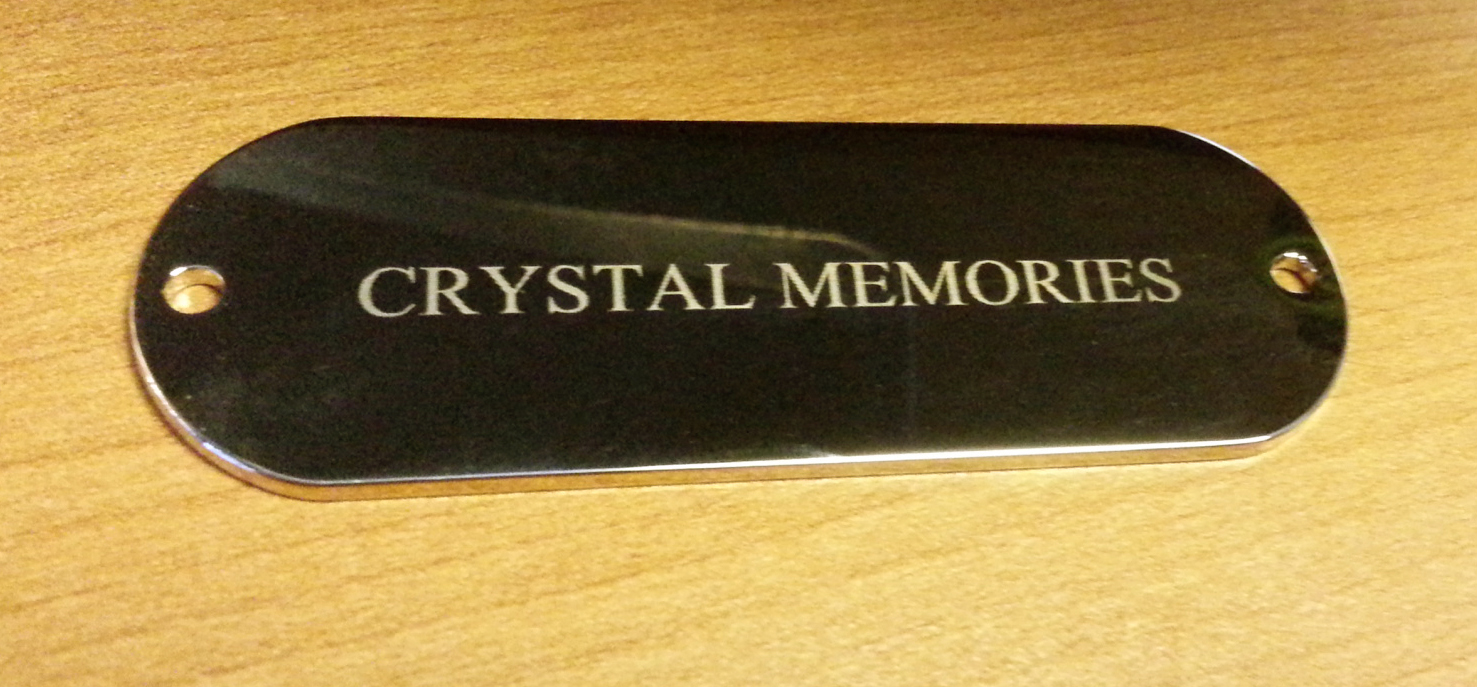 Door Sign/NamePlate Gold Plated 70x24x1,5mm