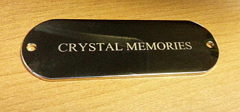 Door Sign/NamePlate Gold Plated 70x24x1,5mm