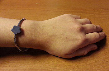 Charm Bracelet ''Artemis' + Flower-Shaped Charm with Your Text