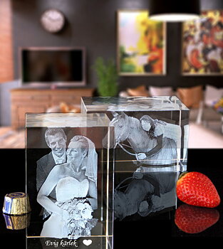 3D kristall avlång 120x80x80mm