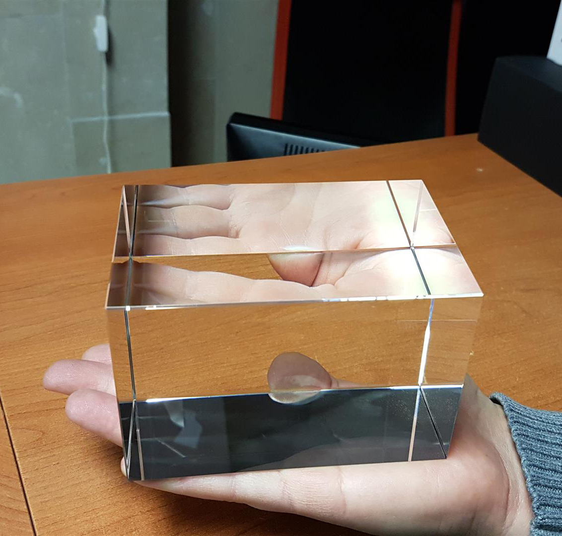 3D kristall avlång 120x80x80mm - 2