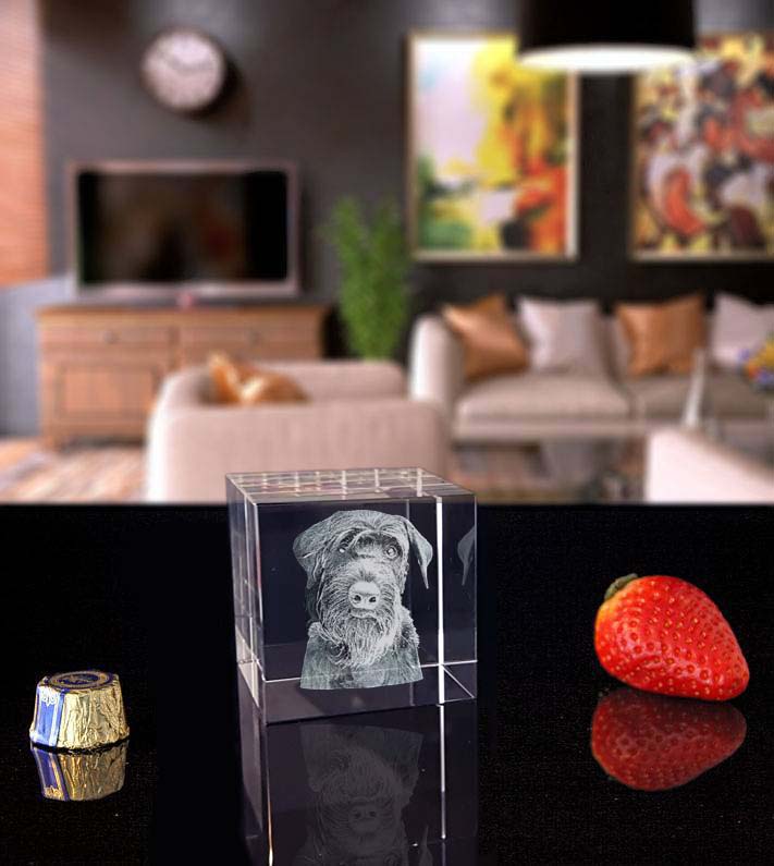 3D Crystal Cube 50x50x50mm - 2