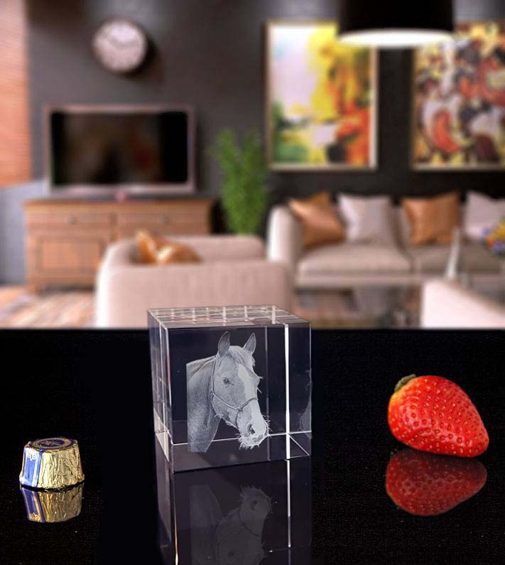 3D Crystal Cube 50x50x50mm - 3